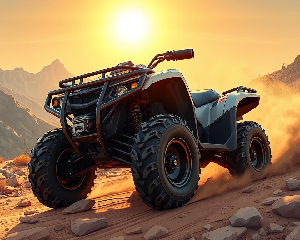 Polaris ranger plowing snow